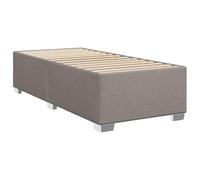 vidaXL Giroletto Tortora 90x200 cm in Tessuto, Rete Letto, giroletto con Piattaforma, giroletto Imbottito, mobili Camera da Letto, giroletto Singolo