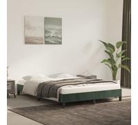 vidaXL Giroletto Verde Scuro 140x190 cm in Velluto