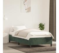 vidaXL Giroletto Verde Scuro 90x200 cm in Velluto