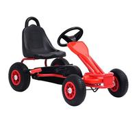 VIDAXL - Go Kart A Pedali Con Pneumatici Rosso