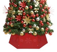 vidaXL Gonna per Albero di Natale Rossa Ø68x25 cm