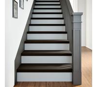 vidaXL Gradini 2 pz Marrone Scuro 80x30x2 cm Legno Massello Rovere