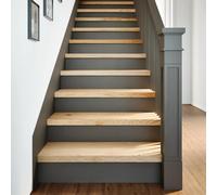 vidaXL Gradini 8 pz 80x25x2 cm in Rovere Massello Non Trattato