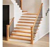 vidaXL Gradini 8 pz Marrone Chiaro 120x25x2 cm Legno Massello Rovere
