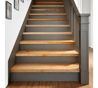 vidaXL Gradini 8 pz Marrone Chiaro 90x30x2 cm Legno Massello Rovere