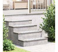vidaXL Gradini per Scale 10 pz 60 x 18 x 2,5 cm Argento Alluminio