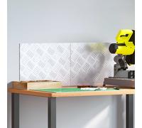 vidaXL Gradini per Scale 2 pcs Argento 40 x 30 cm Alluminio