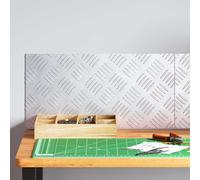 vidaXL Gradini per Scale 2 pcs Argento 50 x 25 cm Alluminio