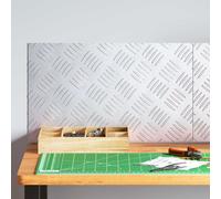 vidaXL Gradini per Scale 2 pcs Argento 50 x 30 cm Alluminio