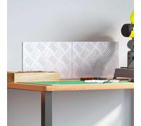 vidaXL Gradini per Scale 2 pz 30 x 20 cm Argento Alluminio
