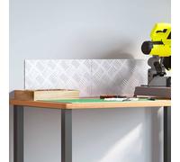 vidaXL Gradini per Scale 2 pz 40 x 20 cm Argento Alluminio