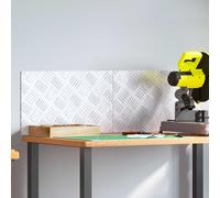vidaXL Gradini per Scale 2 pz 50 x 30 cm Argento Alluminio