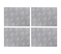 vidaXL Gradini per Scale 4 pcs Argento 40 x 30 cm Alluminio