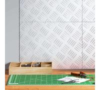 vidaXL Gradini per Scale 4 pcs Argento 40 x 30 cm Alluminio