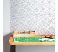 vidaXL Gradini per Scale 4 pcs Argento 50 x 25 cm Alluminio