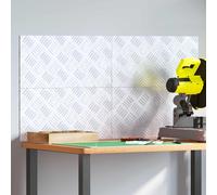 vidaXL Gradini per Scale 4 pcs Argento 50 x 25 cm Alluminio