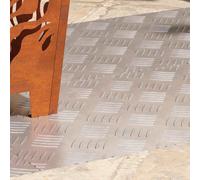 vidaXL Gradini per Scale 4 pcs Argento 90 x 40 cm Alluminio