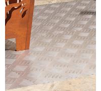 vidaXL Gradini per Scale 4 pcs Argento 90 x 50 cm Alluminio