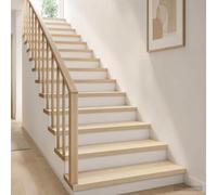 vidaXL Gradini per Scale 4 pz 80 x 25 x 2 cm Bianco