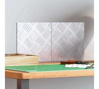 vidaXL Gradini per Scale Quadrato 2 pcs Argento 20 x 20 cm Alluminio