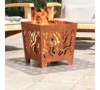 vidaXL Gradini per Scale Quadrato 4 pcs Argento 40 x 40 cm Alluminio