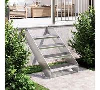 vidaXL Gradino in Griglia 60x24x7 cm Acciaio Zincato