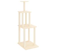 vidaXL Graffiatoio in sisal crema 149 cm