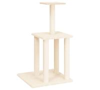 vidaXL Graffiatoio in sisal crema 85,5 cm