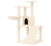 vidaXL Graffiatoio in sisal crema 94 cm