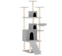 vidaXL Graffiatoio in sisal grigio chiaro 175 cm