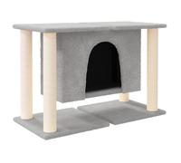 vidaXL Graffiatoio in sisal Grigio chiaro 50 cm