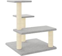 vidaXL Graffiatoio in sisal Grigio chiaro 61 cm