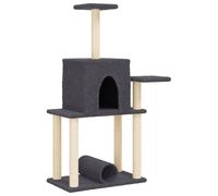 vidaXL Graffiatoio in sisal grigio scuro 122 cm
