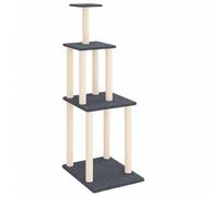vidaXL Graffiatoio in sisal grigio scuro 149 cm