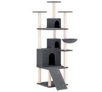 vidaXL Graffiatoio in sisal grigio scuro 175 cm