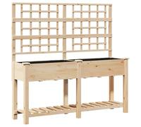 vidaXL Grande fioriera rettangolare | Moderno legno di pino massiccio per interni ed esterni 161 x 46 152,5 cm
