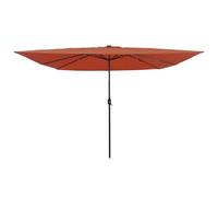 vidaXL Grande Ombrello da Patio Regolabile in Altezza Con Tessuto Resistente ai Raggi UV e Rivestimento Idrorepellente per Balconi Giardini Ombrelli Ombra Arredamento Giardino