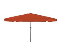 vidaXL Grande ombrellone rotondo in terracotta | design inclinabile regolabile in tessuto resistente ai raggi UV, struttura in metallo antiruggine, perfetto per pranzi all'aperto e relax