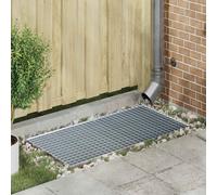 vidaXL Grata Argento 100 x 50 x 2 cm Acciaio Zincato a Caldo