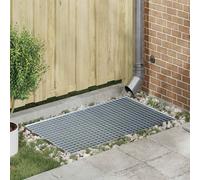 vidaXL Grata Argento 30 x 30 x 2 cm Acciaio Zincato a Caldo