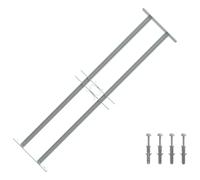 vidaXL Grate per Finestre Regolabili 2 Barre Trasversali 700-1050 mm