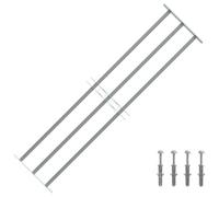 vidaXL Grate per Finestre Regolabili 3 Barre Trasversali 1000-1500 mm