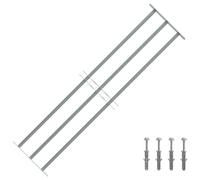 vidaXL Griglia di protezione per finestre Regolabile 3 barre 1000–1500 mm