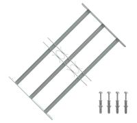 vidaXL Griglia regolabile per finestre 3 barre trasversali 500–650 mm