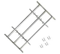 vidaXL Grate per Finestre Regolabili 3 Barre Trasversali 700-1050 mm
