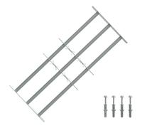 vidaXL Grate per Finestre Regolabili 3 Barre Trasversali 700-1050 mm