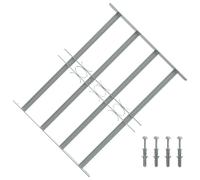 vidaXL Grate per Finestre Regolabili 4 Barre Trasversali 500-650 mm