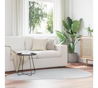 vidaXL Grey Wave Shaped Polyester Carpet, Soft Short Pile Indoor Rug for Living Room, Modern Minimalist Floor Mat, Machine Washable Durable Home Decor