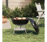 vidaXL Griglia a carbone 36,5 x 36,5 x 40 cm Nero