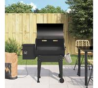 vidaXL Griglia a Pellet Nero 94 cm in Ferro